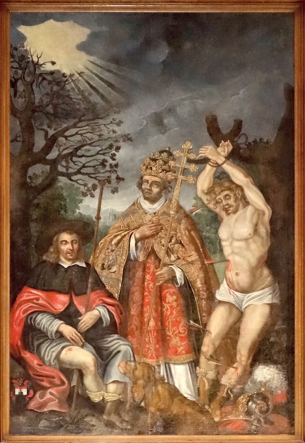 St Roch, évêque, St Sébastien<br>Collégiale St Pierre<br>La Romieu 32